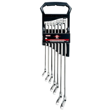 Craftsman Flexible Head V-Series XXL SAE Ratchet Flex Head Doubl, Polished Chrome CMMT87400V