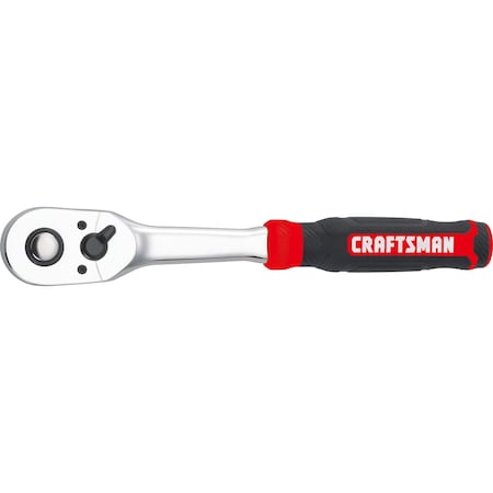 Craftsman 1/2-in Drive 72 Geared Teeth Ratchets, 1/2" Drive Ergo Ratchet, Full polish CMMT99432