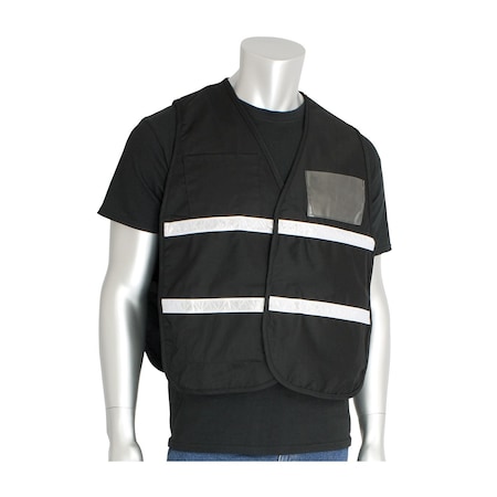 Pip Non-Ansi Incident Command Vest, Black 300-2502/4X-5X
