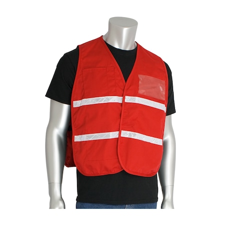 Pip Non-Ansi Incident Command Vest Red 300-2508/2X-3X