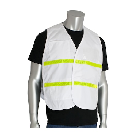 Pip Non-Ansi Incident Command Vest, White 300-2511/M-XL