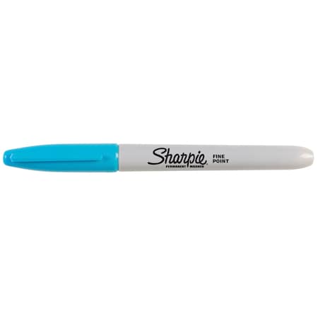 Sharpie Perm Marker, Fine Point, Turquoise Ink 30133