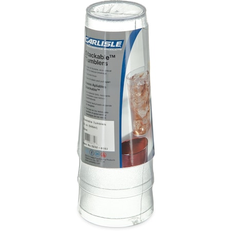 Carlisle Foodservice SAN Tumbler, 32 oz., 3/Pack, Clear, PK8 5232-8107
