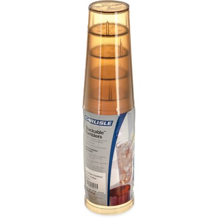 Carlisle Foodservice SAN Tumbler, 24 oz., 6/Pack, Amber, PK12 5224-8113