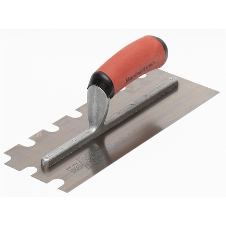 Marshalltown Notched Trowel, SS, 5/8" x 5/8" x 1" 5708SSD