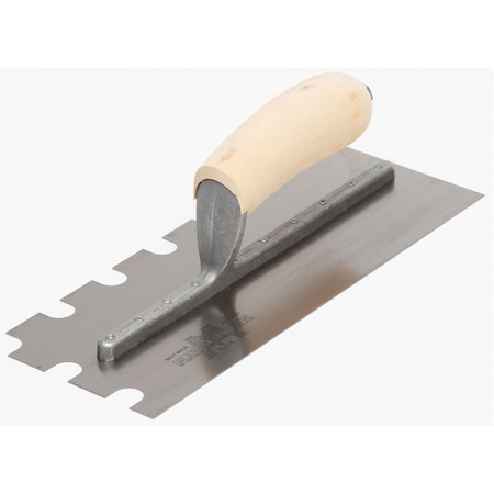 Marshalltown Notched Trowel, 5/8" x 5/8" x 1" 5708S