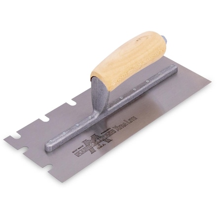 Marshalltown Notched Trowel, 3/8" x 1/2" x 1-1/2" 5709S