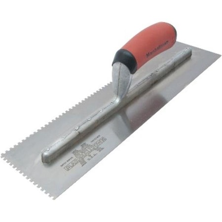 Marshalltown Notched Trowel, U-Handle, 1/8"x1/8"x1/8" 640SD