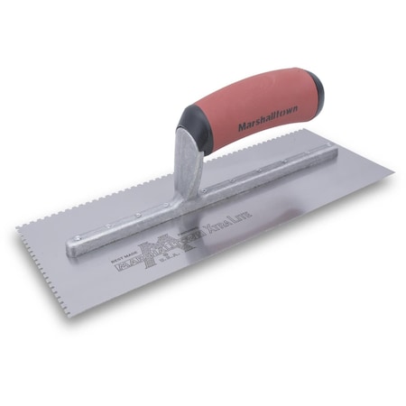 Marshalltown Notched Trowel, U-Handle, 3/32"x3/32"x1/8" 704SD