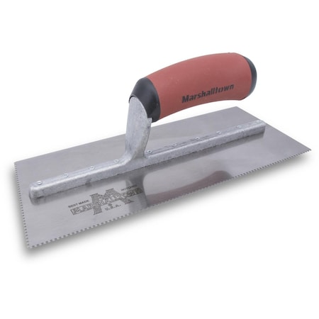 Marshalltown Notched Trowel, Left, 1/16"x 1/16"x 1/16" 761SDL