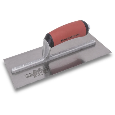 Marshalltown Notched Trowel, Left, 1/16"x 1/32"x1/32" 766SDL