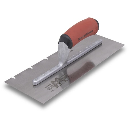 Marshalltown Notched Trowel, 3/16" x 11/32" x1-51/64" 5772SD