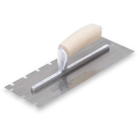 Marshalltown Notched Trwl, Curvd Hndl, 1/4"x3/8"x1-1/4" 5783S