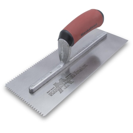Marshalltown Notched Trowel, V-Handle, 3/16"x5/32" 771SD
