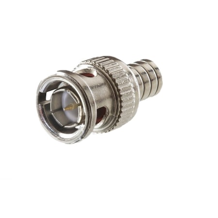 Gem By Triplett RG59 PVC, RG6 TFE BNC Male 2 Pc Cr, PK10 301-0TP