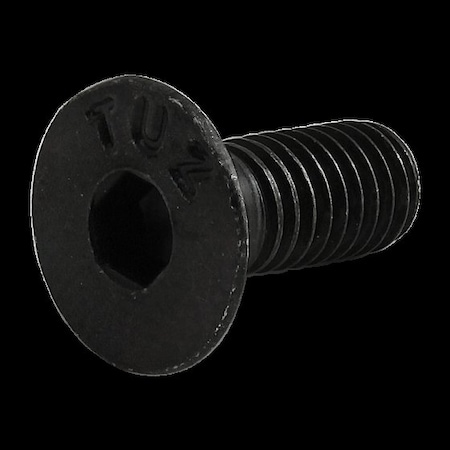80/20 #10-32 Socket Head Cap Screw, Flat, Zinc Plated Steel, 1 in Length 3022