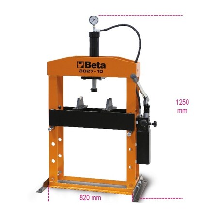 Beta Hydraulic Press, Moving Piston, 10 Ton 030270010