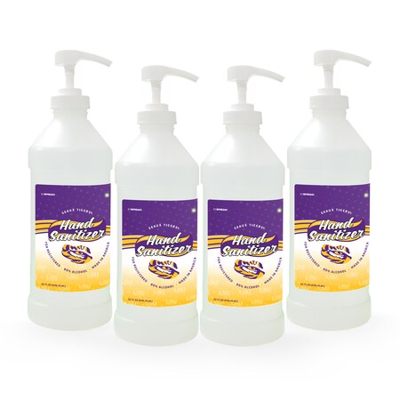 Fanmats Hand Sanitizer, LSU, 32 oz., Pump Top, PK4 30286