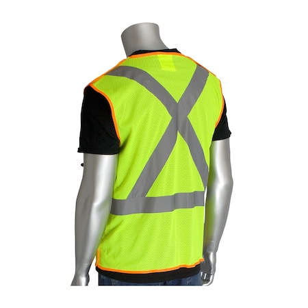 Pip Ansi Class 2/Csa Z96 Mesh Breakaway Vest 302-0210-LY/XL