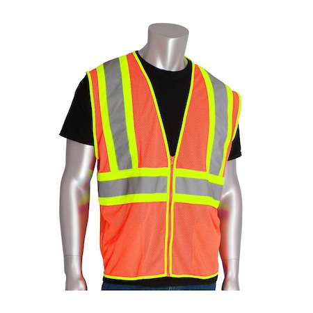 Pip Premium Mesh Vest With Two Tone Tape 302-MVOR-4X