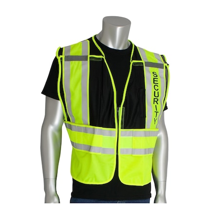Pip Public Safety Vests, Ansi 207 302-PSV-BLK-M/XL