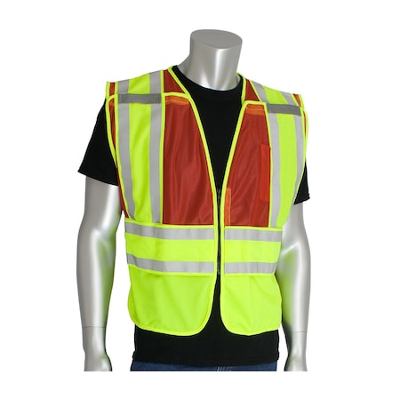 Pip Public Safety Vests, Ansi 207 302-PSV-RED-NL-2X/5X