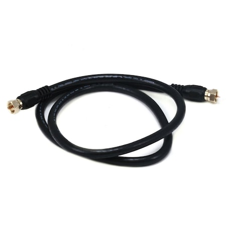 Monoprice Coaxial Cable, RG-6, 3 ft., Black 3030