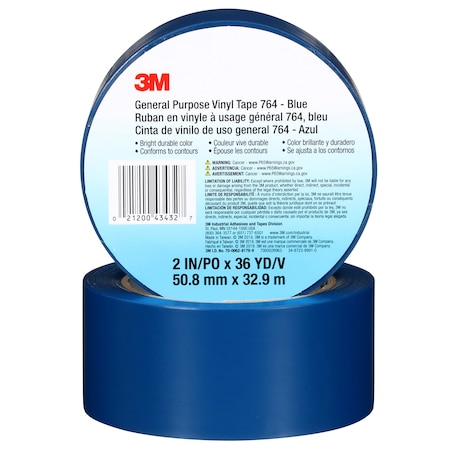3M General Purpose Vinyl Tape 764, PK24 43432