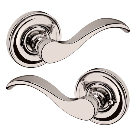 Baldwin Privacy Door Levers Lifetime Bright Nickel 5455V.055.PRIV