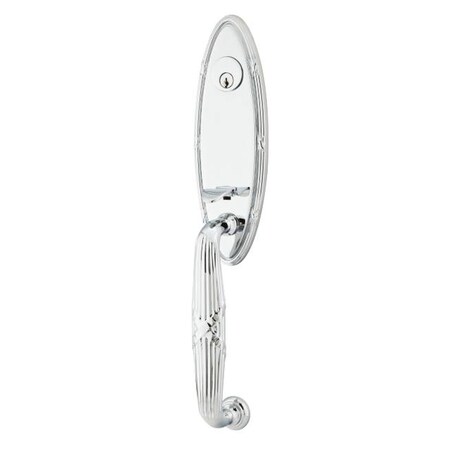 Emtek Bright Chrome Handleset 3042SQUUS26LH 3042SQUUS26LH