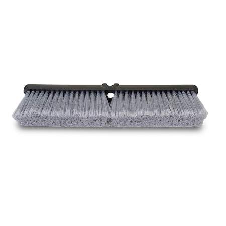 Malish Floor Sweep, Gray Flagged Poly, 24" L, PK 12 3046