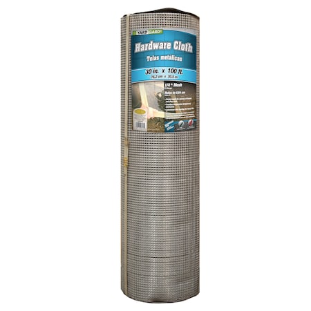 Yardgard Hardware Cloth, 23 ga., 1/4" 30"X100 ft. 308249B