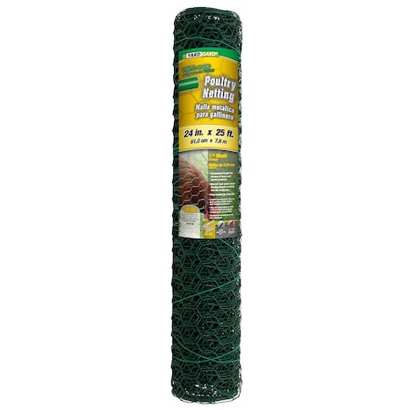 Yardgard Vinyl Coated, Poultry Netting, 24"x25 ft. 308452B