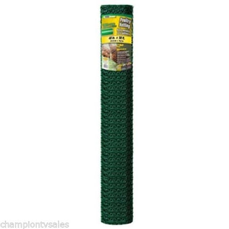 Yardgard Pltry Nttng, PVC, 20ga., 1"Msh, 4 ft.x50 ft. 308457B