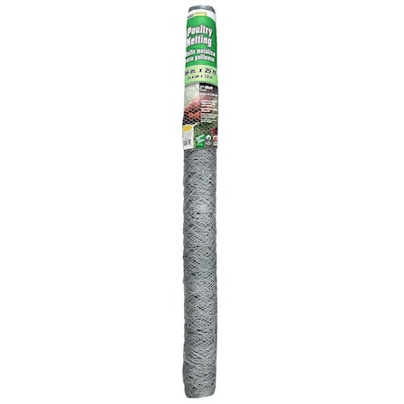 Yardgard Poultry Netting, 20 ga., 2", 36"x25 ft. 308465B