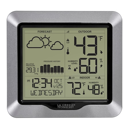 La Crosse Technology Weather Station w Forecast/Atomic Time 308-1417