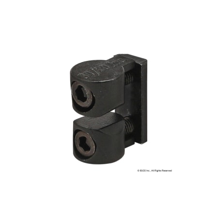 80/20 DoubleAnchorAssembly, Zinc, Black, 31/32in 3091