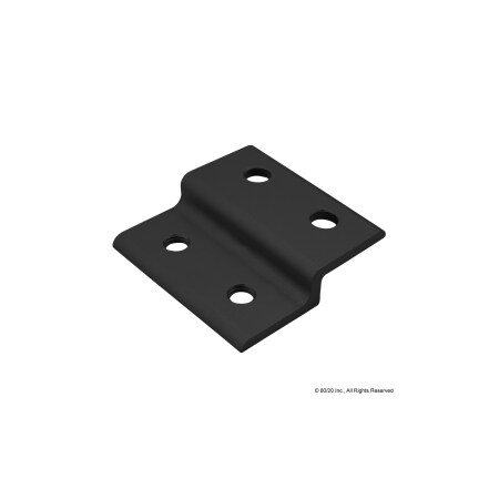 80/20 Black Single Panel Retainer 60mm 30-2433-BLACK