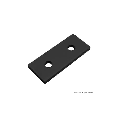 80/20 Black Single 60mm Backing Plate 30-2437-BLACK