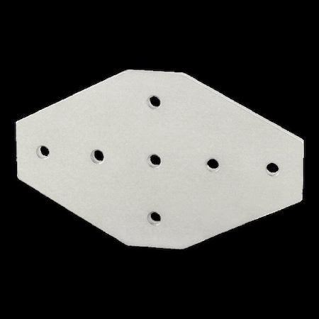 80/20 CrossJoiningPlate, Alum, Silver, 90mm, 4mm 30-4335