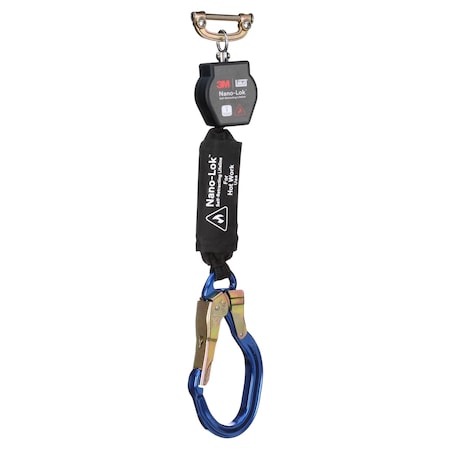 3M Dbi-Sala DBI-SALA Self-Retracting Lifeline, 6 ft. Length, Rebar Hook, Aluminum, 1 Leg(s) 3100561