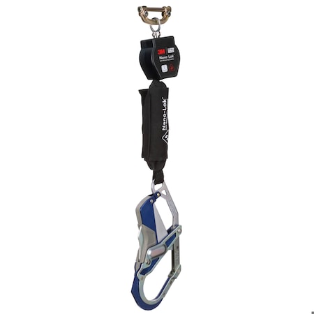 3M Dbi-Sala Nano-Lok Self-Retracting Lifeline, 6 ft. Length, Quick-Connect, Steel, 1 Leg(s) 3100564