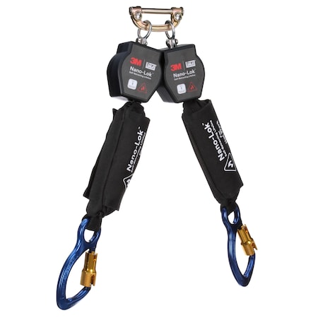 3M Dbi-Sala DBI-SALA Self-Retracting Lifeline, 6 ft. Length, Carabiner, Aluminum, 2 Leg(s) 3100569