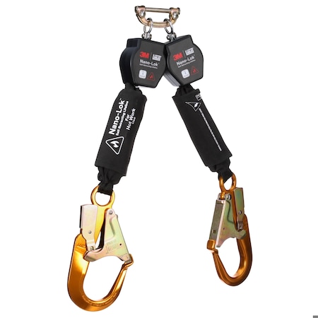 3M Dbi-Sala DBI-SALA Self-Retracting Lifeline, 6 ft. Length, Snap Hook, Aluminum, 2 Leg(s) 3100570