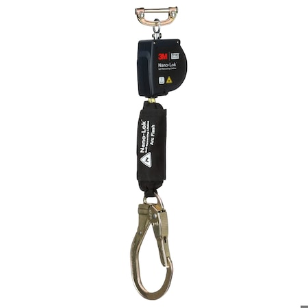 3M Dbi-Sala DBI-SALA Self-Retracting Lifeline, 8 ft. Length, Rebar Hook, Aluminum, 1 Leg(s) 3100579