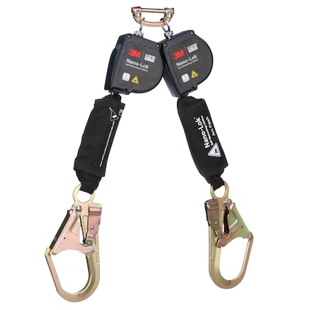 3M Dbi-Sala DBI-SALA Self-Retracting Lifeline, 8 ft. Length, Rebar Hook, Steel, 2 Leg(s), 420 lb Weight Capacity 3100584