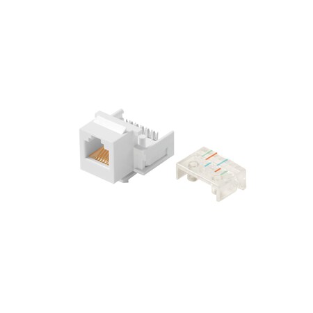 Steren Cat3 Keystone Jack RJ45 8C cULus White 310-108WH