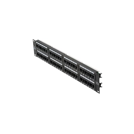 Steren Cat5e Loaded Patch Panel, 48-Port 310-348