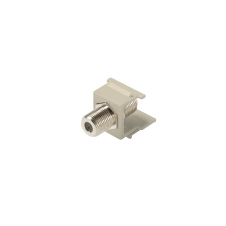 Steren Keystone Snap-in F Jack Adapter Ivory 310-415 | Zoro
