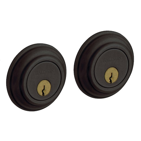 Baldwin Estate Distressed Oil Rubbed Bronze Deadbolts 8232.402